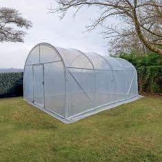 <strong>Serre de Jardin Pieds Droits CAMPANULE</strong><br/>Largeur 4 m