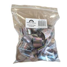 <strong>Clips de fixation pour serre en acier nickelé</strong><br/> - D. 50mm