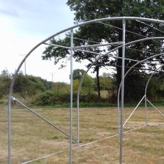 Serre Tunnel de Jardin 16 m2 - 4x4M - CAMPANULE