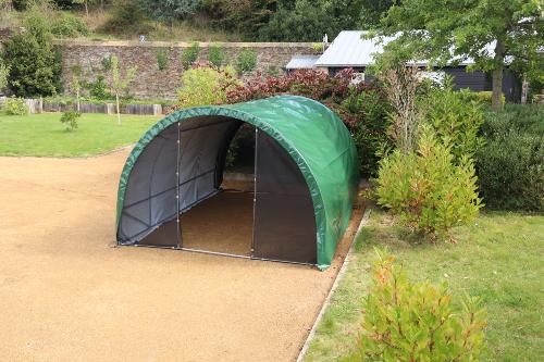 <strong>Abri FLOREA</strong><br/>3x4 m - 12 m² - Arceaux Ø 25 mm