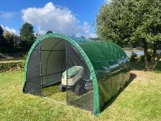 <strong>Abri FLOREA</strong><br/>3x3 m - 9 m² - Arceaux Ø 25 mm