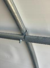 <strong>Abri FLOREA</strong><br/>3x3 m - 9 m² - Arceaux Ø 25 mm
