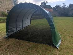 <strong>Abri FLOREA</strong><br/>3x6 m - 18 m² - Arceaux Ø 25 mm