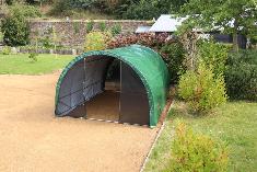<strong>Abri FLOREA</strong><br/>3x4 m - 12 m² - Arceaux Ø 25 mm