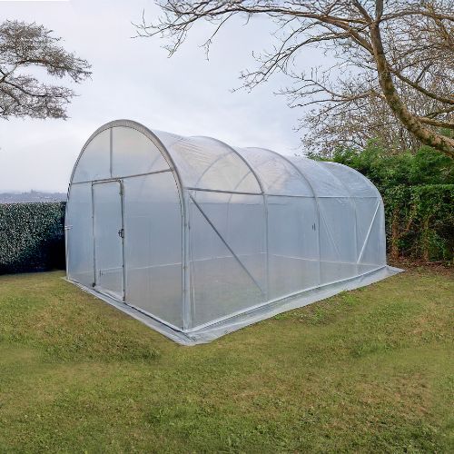 <strong>Serre de Jardin Pieds Droits CAMPANULE</strong><br/>Largeur 4 m