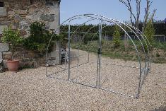 <strong>Abri FLOREA</strong><br/>3x3 m - 9 m² - Arceaux Ø 25 mm
