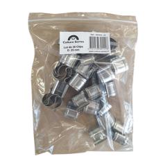 <strong>Clips de fixation inox pour Serre</strong><br/> - D. 25mm