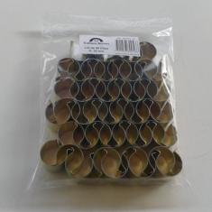 <strong>Clips de fixation en acier nickelé pour serre </strong><br/> - D. 32mm