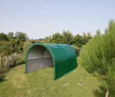 <strong>Abri FLOREA</strong><br/>2x3 m - 6 m² - Arceaux Ø 25 mm