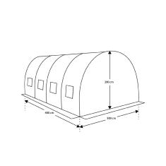 <strong>Serre Tunnel de Jardin</strong><br/> 12 m²