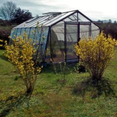<strong>Serre en Verre ACD S208H</strong><br/> - 3,80 x 5,93 M - Parois inclinées
