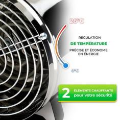 <strong>Chauffage Electrique pour Serre PHOENIX</strong><br/> - 2,8 kW