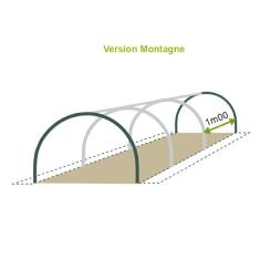 <strong>Serre de Jardin Pieds Droits Haute Montagne</strong><br/>Largeur 5 m - TULIPE