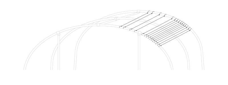 Installer fil Deltex sur serre tunnel