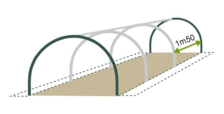 Serre tunnel adapte au climat de la moyenne montagne